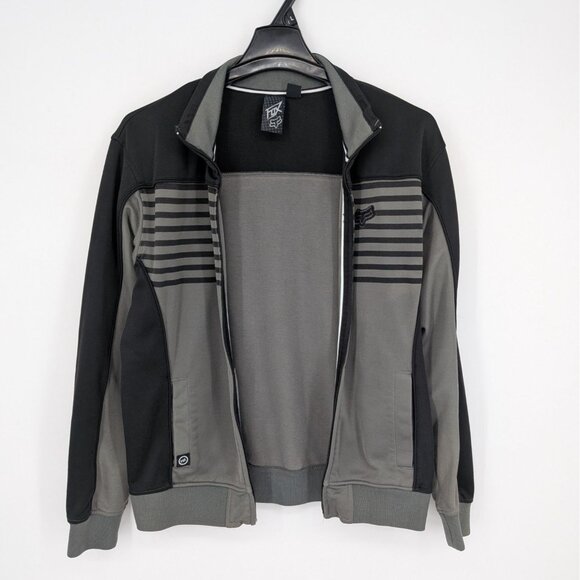 Fox Racing Full Zip Track Jacket Men Size L Moto Streetwear Tech Logo Grunge Y2K - Picture 1 of 11